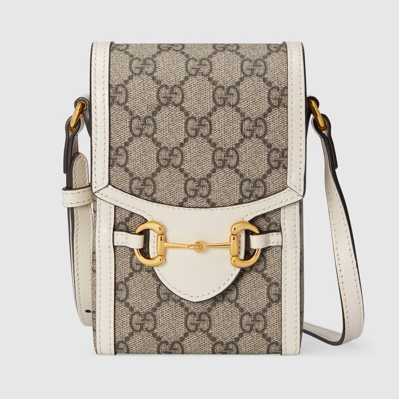 Gucci Horsebit 1955 Mini Shoulder Bag 625615 White